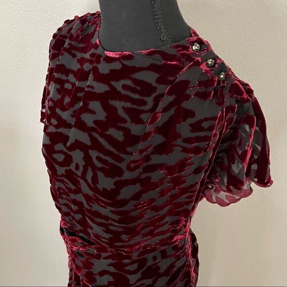 NWT Zara Draped Velvet Dress Limited Edition - Picture 7 of 16